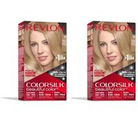 Revlon - Colorsilk Beautiful Color, Coloración Capilar Permanente, con Keratina y Aminoácidos, Color Intenso, Larga Duración, Sin Amoníaco, Resultado Natural, Tono 74 RUBIO MEDIO (Paquete de 2)