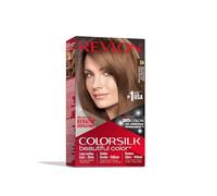 Revlon - Colorsilk Beautiful Color, Coloración Capilar Permanente, con Keratina y Aminoácidos, Color Intenso, Larga Duración, Sin Amoníaco, Resultado Natural, Tono 54 CASTANO CLARO DORADO