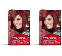 REVLON COLORSILK PERMANENT HAIR COLOUR AUBURN BROWN 49 (Paquete de 2)