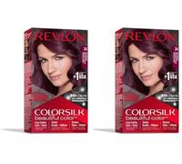 REVLON COLORSILK PERMANENT HAIR COLOUR DEEP BURGUNDY 34 (Paquete de 2)