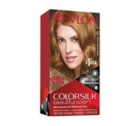 Revlon Colorsilk, Tinte Pelo Mujer Permanente - 57 Castaño Dor. Muy Claro | Coloración Permanente, Sin Amoníaco, Con Keratina, Color Intenso de larga duración, Resultado Natural y Brillante