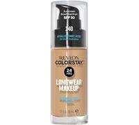 REVLON ColorStay Base de Maquillaje, piel normal/seca, 240 MEDIUM BEIGE | Larga duración de 24H, resistente al calor, al sudor, a la humedad y al agua. Cobertura media-alta construible. Con SPF 20.
