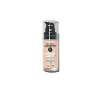 REVLON ColorStay Base de Maquillaje SPF 20 con Ácido Hialurónico, Sin Aceites, 24 h de Duración, Acabado Natural, Resistente al Agua, para Piel Normal y Seca, Tono 110 Ivory - 30 ml