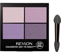 Revlon - ColorStay Day to Night Eyeshadow Quad, Sombra de Ojos, Paleta 4 Tonos Acabado Mate y Brillante, Fórmula en Polvo y Crema, Hasta 24 h, Resistente al Agua, Todo Tipo de Piel, Tono Seductive