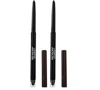 Revlon - ColorStay Eye Line Delineador de Ojos, con Sacapuntas y Esponja para Difuminar, 24 h de Duración, Resistente al Agua, para Todo Tipo de Piel, Tono Marrón (Paquete de 2)