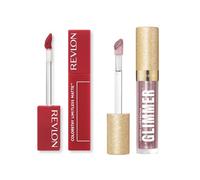 REVLON ColorStay Limitless Matte Lipstick, Labial Mate de Larga Duración, Tono 014 Dream Job + Super Lustrous Glimmer Gloss, Brillo de Labios Hidratante con Glitter Eco-Vegetal, tono 003 Lavender Lust