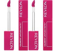 Revlon ColorStay Limitless Matte, Pintalabios Mate de larga duración, Fórmula Vegana, No-Budge Matte, Ligera/Cómoda, Resistente al Agua, 007 Icon Era, 5ml (Paquete de 2)