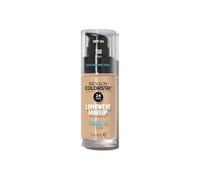 REVLON - ColorStay Makeup, Base de Maquillaje SPF 20 con Ácido Hialurónico, Sin Aceites, 24 h de Duración, Acabado Natural, Resistente al Agua, para Piel Normal y Seca, Tono 150, Buff - 30 ml