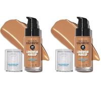 REVLON - ColorStay Makeup, Base de Maquillaje SPF 20 con Ácido Hialurónico, Sin Aceites, 24 h de Duración, Acabado Natural, Resistente al Agua, para Piel Normal y Seca, Tono 320, True Beige - 30 ml