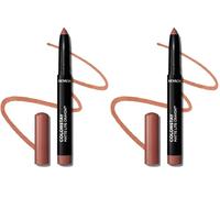 Revlon ColorStay Matte Lite Crayon Pintalabios acabado mate de color itenso a prueba de manchas Gama Nudes y Marrones Tono 002 Clear the Air (Paquete de 2)