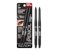 Revlon ColorStay Pencil Eyeliner with Built-in Sharpener, Waterproof, Smudgeproof, Longwearing Eye Makeup with Ultra-Fine Tip, 201 Black, 2 Pack