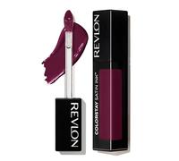 Revlon ColorStay Satin Ink Pintalabios líquido permanate acabado brillo satinado Gama Nudes y Marrones, Tono 022 Black Cherry