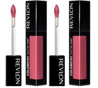 REVLON ColorStay Satin Ink, Pintalabios Líquido Permanente con Acabado Satinado, Fórmula Hidratante con Aceite de Grosella Negra, De Larga Duración, 5ml, Tono 010 Your Majesty (Paquete de 2)