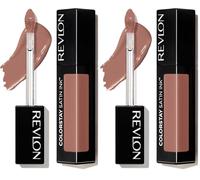 REVLON ColorStay Satin Ink, Pintalabios Líquido Permanente con Acabado Satinado, Fórmula Hidratante con Aceite de Grosella Negra, De Larga Duración, 5ml, Tono 001 Your Go To (Paquete de 2)
