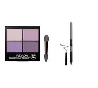 REVLON ColorStay Sombras de Ojos Day-To-Night en 4 tonos + Delineador de Ojos tono Charcoal - Maquillaje de Ojos Waterproof de Larga Duración, Acabado Mate Brillante, Fórmula Híbrida en Polvo y Crema