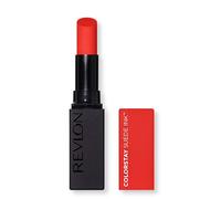 REVLON ColorStay Suede Ink, Barra de Labios Mate de Larga Duración con Fórmula No-Transfer, Enriquecido con Vitamina E, Hasta 8H de Cobertura Total, Tono 007 Feed The Flame 2,55g