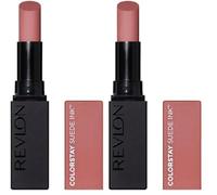 REVLON ColorStay Suede Ink Labial Mate Larga duración, Tono 001 GUT INSTINCT (Paquete de 2)