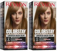 Revlon Colorstay Tinte Pelo Mujer, Coloración Permanente de larga duración, Incluye mascarilla potenciadora del color, Hasta 8 semanas de color, Tono 7.3 Rubio Dorado (Paquete de 2)
