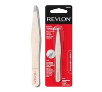 Revlon Designer Series - Pinzas inclinadas de alta precisión, fabricadas con acero inoxidable de larga duración, 1 unidad