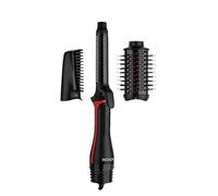 Revlon Herramienta 3 en 1 para secar, rizar y dar volumen con los 3 accesorios intercambiables (cabezal desmontable, rizador, secadora, estilizador) RVDR5333