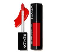 Revlon Lápiz labial líquido de tinta satinada ColorStay, colores de labios ricos de larga duración, formulado con aceite de semilla de grosella negra, 014 ahumado.