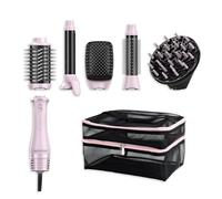 REVLON One-Step™ Titanium 5-in-1 Multi Air Styler Pink Titanium Edition (bolsa incluida, 5 accesorios intercambiables: difusor, rizador, cepillo redondo, paleta y oval volumizador cerámica titanio)