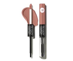 Revlon Pintalabios líquido con brillo de labios transparente, ColorStay Overtime Lipcolor, doble extremo con vitamina E, 540 Unstoppable Nude, 0,07 ml