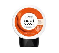 REVLON PROFESSIONAL Nutri Color 400 Mascarilla de Color Naranja 200 ml | Mascarilla de color naranja para el cabello: tono brillante y vibrante que deposita color. Vegana. 200 ml.