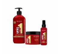 REVLON PROFESSIONAL UniqOne All In One Shampoo 490ml Mask 300ml Treatment Spray 150ml