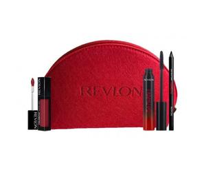 REVLON So FIERCE MÁSCARA 7.5 ML + BARRA DE LABIOS 005 5ML + EYELINER 1.2G SET REGALO