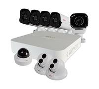 REVO America RUP81BNDL-1 Ultra 4 Megapíxeles Visión Nocturna 2TB NVR Sistema de Vigilancia, Blanco