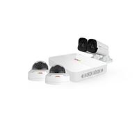 REVO America Ultra 4Ch. 1TB HDD 4K IP NVR Sistema de Seguridad - Lente Fija 2 x 4MP cámaras IP Bullet y 2 x 4MP cámara Domo - Acceso Remoto a través de teléfono Inteligente, Tableta, PC y Mac