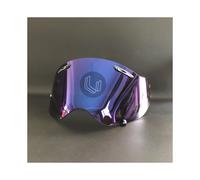 (REVO azul claro) Casco de motocicleta con visera de PC anti-UV Modelo de lente para ARAI TOUR-CROSS3