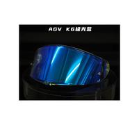 (Revo Blue) Visera para casco K6, visera integral para motocicleta, lente de visión oscura, funda para AGV K6
