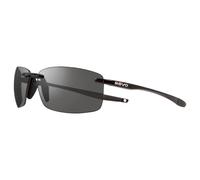 Revo Gafas de sol Descend N: Filtros de lentes polarizados UV, montura rectangular sin montura, montura negra con lentes de grafito