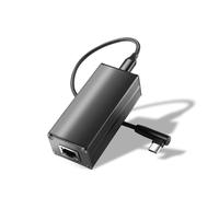 REVODATA Convertidor Gigabit PoE a USB-C, Type-C Output Power & Ethernet 2 in 1, Carga Máx 45 W, 5V a 20V para Teléfonos/Tabletas/Laptop, Velocidad de 1000 Mbps, IEEE802.3af/at/BT (GPD2CBT-20V)