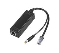 REVODATA Gigabit POE a PoE y divisor de 12 V CC, alimentación de paso a través de Ethernet, IEEE 802.3af/at, Ethernet de 10/100/1000 Mbps, para cámaras IP, AP inalámbrico (PD3008G)