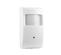 REVODATA HD 5MP PIR Cámara IP PoE estenopeica, Cámara de Seguridad pequeña para Interiores Encubierta Lente de 3.7 mm 940nm LED Invisibles IR Visión Nocturna P2P H.265 (IPIR-M-P-HS Blanco)