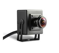 REVODATA TSEye Mini cámara IP PoE Fisheye con Audio, Ultra HD 2880 x 1620P@20fps, Lente Ojo de pez panorámico de 1,7 mm, Cámara de Seguridad doméstica Gran Angular PoE (I706-3-P-A-TS Metal)