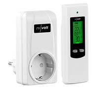 revolt Bricolaje y Herramientas - Controlador Temperatura inalámbrico: Termostato de Enchufe, para Dispositivos de calefacción y Aire Acondicionado, Unidad de Control móvil