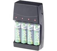 revolt ELECTRÓNICA - Cargador de: 2in1-Cargador, para baterías NiMH/NiCd y baterías alcalinas, Tipo AA y AAA (Alcalino Baterías Cargar, Alcalino Carga, Recargable Paquete de)