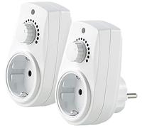 revolt Juego de 2 enchufes reguladores para lámparas de mesa y de pie regulables, 230 V, hasta 300 W