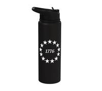 Revolución Americana 13 colonias 1776 13 estrellas Stainless Steel Insulated Water Bottle