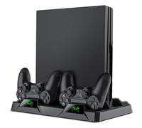 Revolución en los videojuegos: Soporte vertical para PS4 con carga rápida, refrigeración silenciosa y amplio espacio de almacenamiento para juegos.