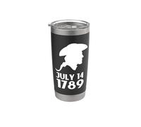 Revolución Francesa Fraternita Liberte Egalite Vaso térmico de acero inoxidable de doble pared