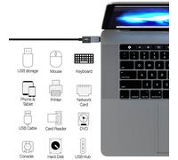 Revoluciona tu conectividad, el adaptador USB C a USB con diseño de aleación de aluminio garantiza una transferencia de datos de alta velocidad,