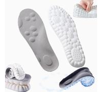 Revolucionaria plantilla ortopédica, plantilla de nubes, plantillas ortopédicas con soporte de arco unisex, desodorante, plantillas transpirables (gris, 45-46)