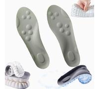 Revolucionaria plantilla ortopédica, plantilla de nubes, plantillas ortopédicas con soporte de arco unisex, desodorante, plantillas transpirables (verde, 35-36)