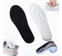 Revolucionaria plantilla ortopédica, plantilla de nubes, plantillas ortopédicas con soporte de arco unisex, desodorante, plantillas transpirables (negro, 37-38)