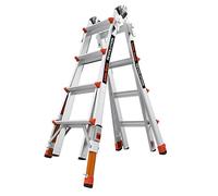 Revolution 2.0, Modelo 17 - ANSI Tipo IA - 300LB Nominal, Escalera Extensible con bisagras de Aluminio con Tip & Ruedas de Deslizamiento y niveladores de trinquete